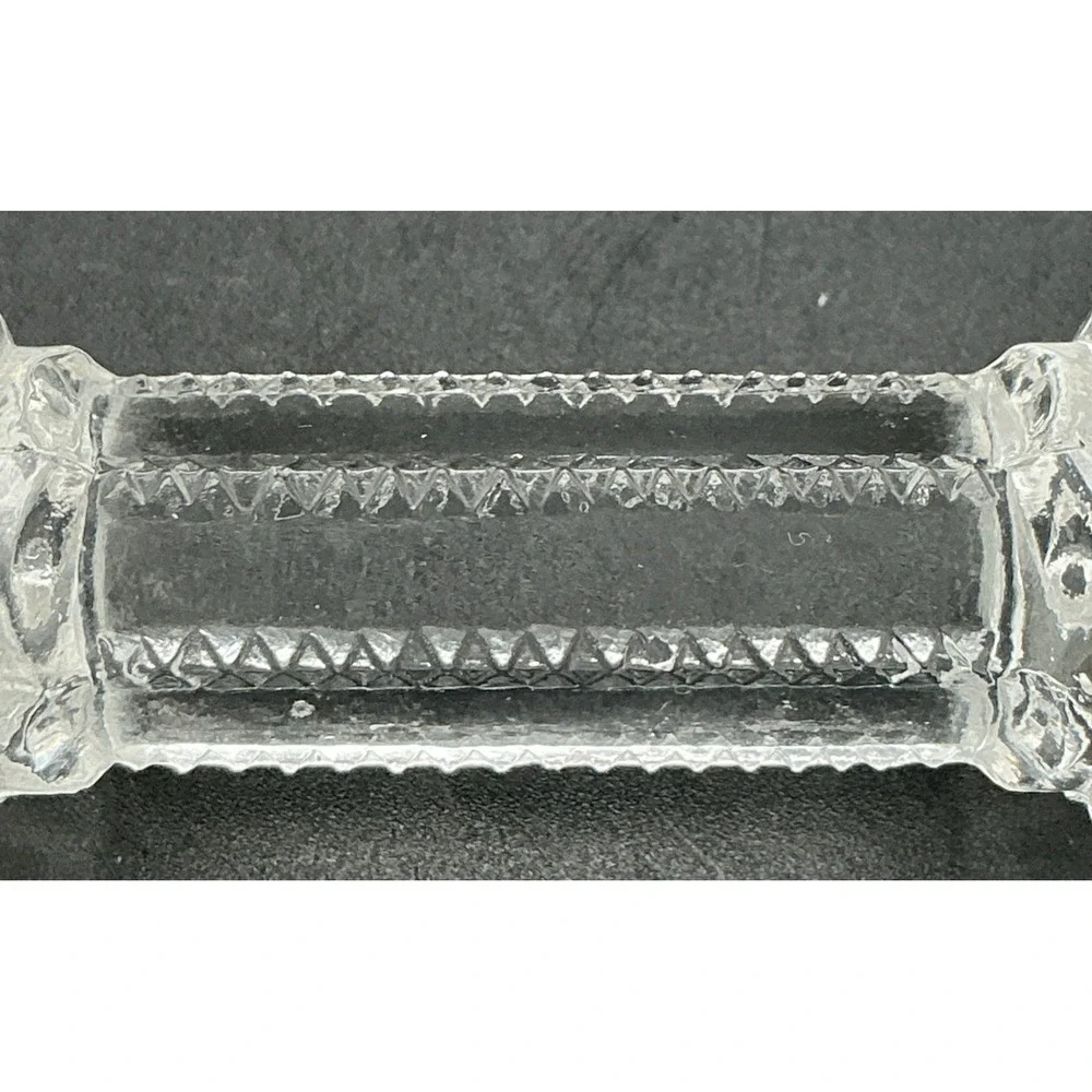 Vintage Imperial Glass Barbell Knife Rest 4